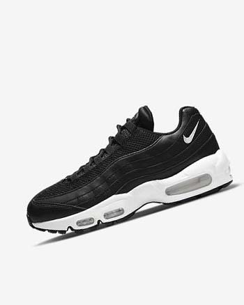 Nike Air Max 95 Fritidssko Dame Svarte Hvite | NO2824