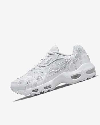 Nike Air Max 96 2 Joggesko Dame Hvite Platina Metal Sølv Hvite | NO2238