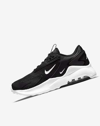 Nike Air Max Bolt Joggesko Dame Svarte Svarte Hvite | NO5095