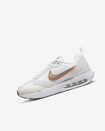 Nike Air Max Dawn Joggesko Gutt Hvite Hvite Metal Rød Brune | NO2513