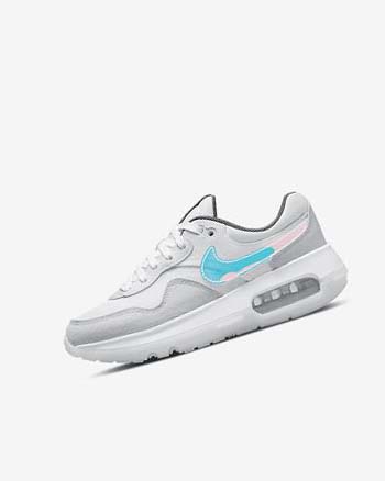 Nike Air Max Motif Sko Jente Hvite Hvite Blå Grå | NO5185