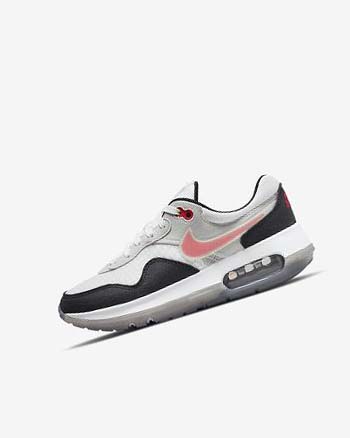 Nike Air Max Motif Sko Jente Svarte Hvite Grå Rød | NO1194