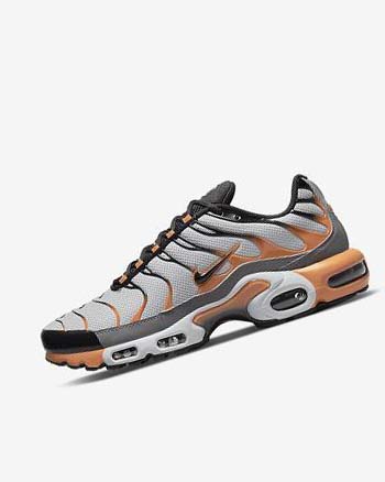 Nike Air Max Plus Joggesko Herre Grå Grå Dyp Gul Svarte | NO2644