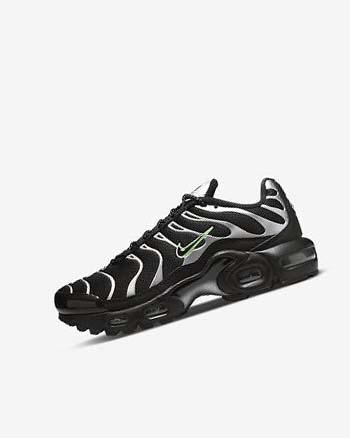 Nike Air Max Plus Joggesko Jente Svarte Grønn Metal Sølv Svarte | NO4656