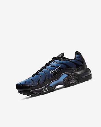 Nike Air Max Plus Joggesko Jente Svarte Blå Lyse Burgunder | NO5537