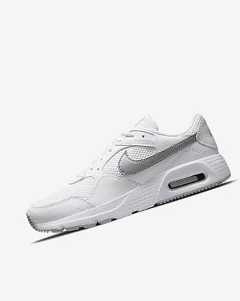 Nike Air Max SC Joggesko Dame Hvite Platina Metal Platina | NO4538