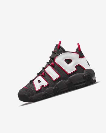 Nike Air More Uptempo Basketsko Gutt Grå Svarte Rød Hvite | NO3042