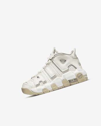 Nike Air More Uptempo Basketsko Gutt Hvite Brune Lyse | NO3155