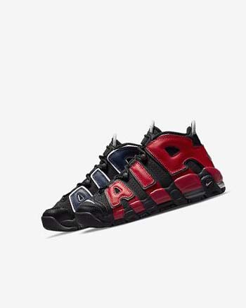 Nike Air More Uptempo Basketsko Gutt Svarte Marineblå Hvite Rød | NO2334