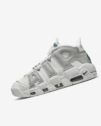 Nike Air More Uptempo Joggesko Dame Hvite Grå Grå | NO4568