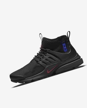 Nike Air Presto Mid Utility Fritidssko Herre Svarte Mørke Grå Blå Rød | NO4741