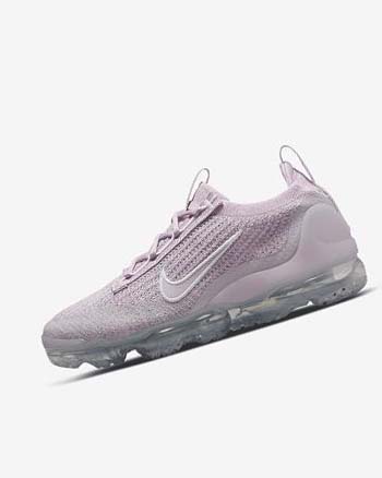 Nike Air VaporMax 2021 FK Joggesko Dame Lyse Rosa Hvite Metal Sølv Lilla | NO2328