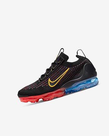 Nike Air VaporMax 2021 FK Joggesko Gutt Svarte Blå Lyse Rød Gull | NO2736