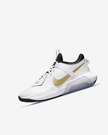 Nike Air Zoom Crossover Basketsko Gutt Hvite Svarte Metal Gull | NO5180