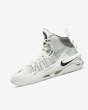 Nike Air Zoom G.T. Jump Basketsko Dame Hvite Svarte Hvite | NO4829