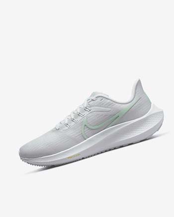 Nike Air Zoom Pegasus 39 Løpesko Vei Dame Hvite Platina Grønn Mint | NO2894