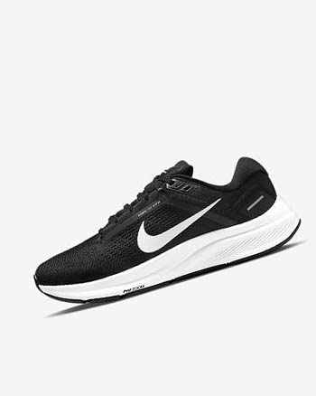 Nike Air Zoom Structure 24 Løpesko Vei Dame Svarte Hvite | NO2289