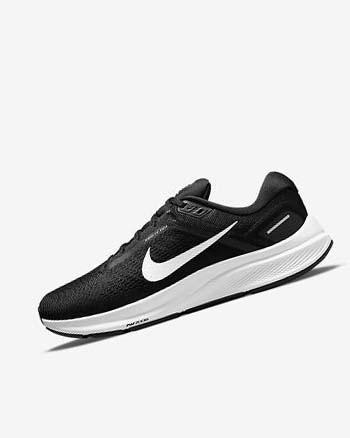 Nike Air Zoom Structure 24 Løpesko Vei Herre Svarte Hvite | NO5170