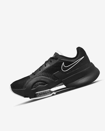 Nike Air Zoom SuperRep 3 Treningssko Dame Svarte Svarte Mørke Grå Hvite | NO4612