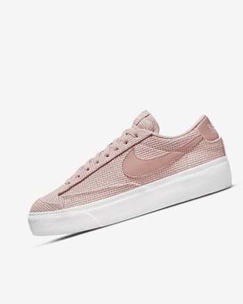 Nike Blazer Low Platform Joggesko Dame Rosa Hvite Rosa Rosa | NO5310