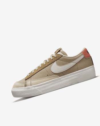 Nike Blazer Low Platform SP Joggesko Dame Khaki Lyse Beige | NO2785