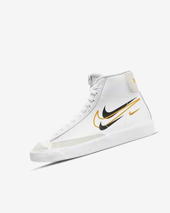 Nike Blazer Mid '77 Joggesko Gutt Hvite Svarte Hvite | NO2365