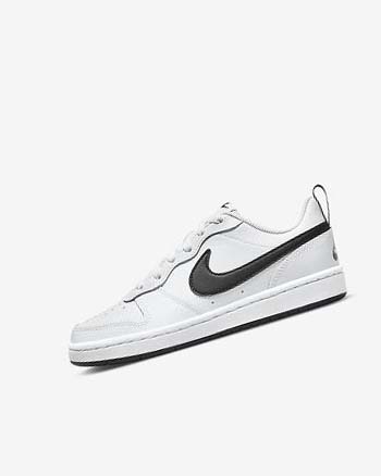 Nike Court Borough Low 2 Sko Gutt Hvite Svarte | NO4940