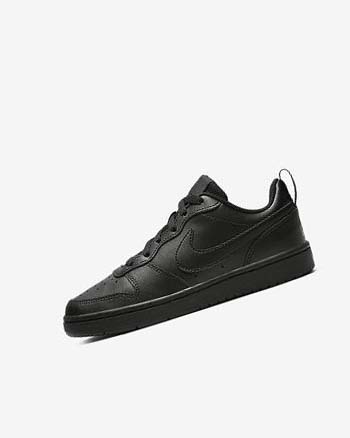 Nike Court Borough Low 2 Sko Gutt Svarte Svarte Svarte | NO2807