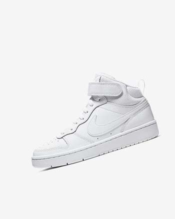 Nike Court Borough Mid 2 Sko Gutt Hvite Hvite Hvite | NO3196