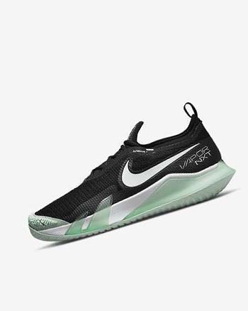 Nike Court React Vapor NXT Tennis Sko Herre Svarte Mint Hvite | NO1119