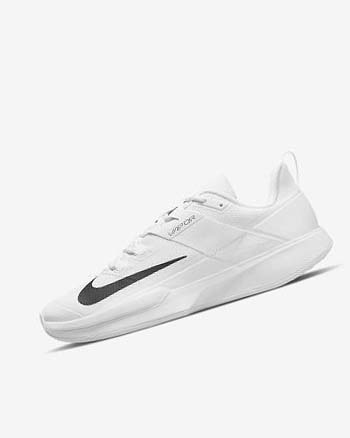 Nike Court Vapor Lite Tennis Sko Herre Hvite Svarte | NO2683