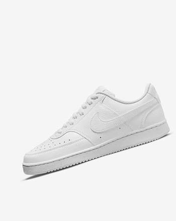 Nike Court Vision Low Next Nature Joggesko Dame Hvite Hvite Hvite | NO5563