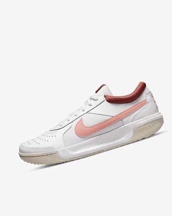 Nike Court Zoom Lite 3 Tennis Sko Dame Hvite Rød Hvite Lyse | NO5265