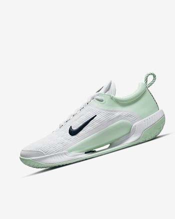 Nike Court Zoom NXT Tennis Sko Dame Hvite Mint Obsidian | NO2423