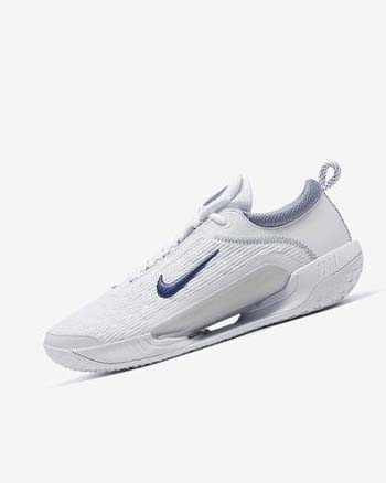 Nike Court Zoom NXT Tennis Sko Herre Hvite Grå Marineblå | NO4930