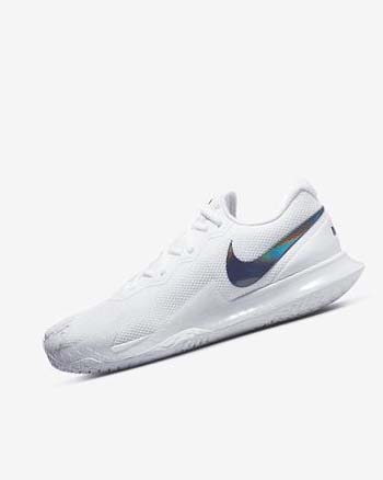 Nike Court Zoom Vapor Cage 4 Rafa Tennis Sko Herre Hvite Svarte | NO5513