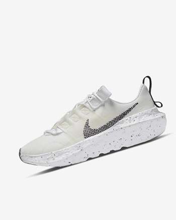 Nike Crater Impact Joggesko Dame Hvite Hvite Svarte | NO2460