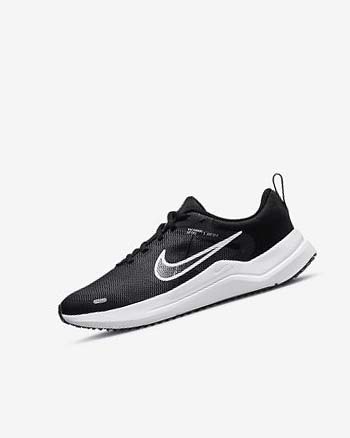 Nike Downshifter 12 Løpesko Vei Jente Svarte Mørke Grå Hvite | NO5301