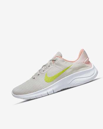 Nike Flex Experience Run 11 Next Nature Løpesko Vei Dame Lyse Beige Rød Grønn | NO2935