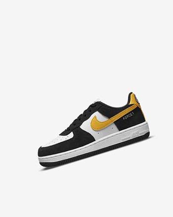 Nike Force 1 LV8 Sko Gutt Svarte Hvite Svarte Mørke | NO2482