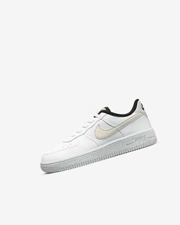 Nike Force 1 Next Nature Sko Gutt Hvite Svarte Lyse Beige | NO5368