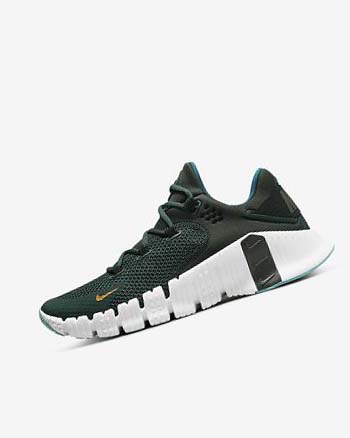 Nike Free Metcon 4 Treningssko Dame Grønn Svarte Hvite | NO3083