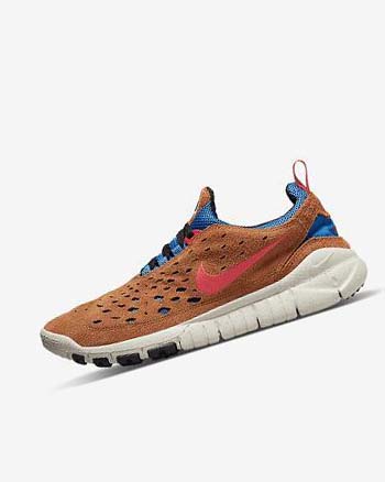 Nike Free Run Trail Løpesko Herre Blå Lyse Pisket Krem Rød | NO2345