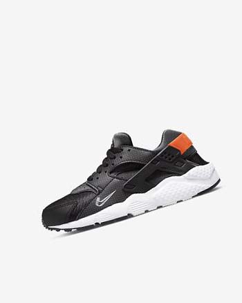 Nike Huarache Run Sko Gutt Svarte Oransje Grå Hvite | NO5542