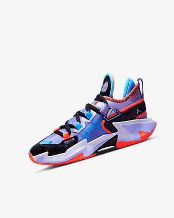 Nike Jordan 'Why Not?' Zer0.5 Basketsko Gutt Svarte Blå Lyse Rød | NO1200