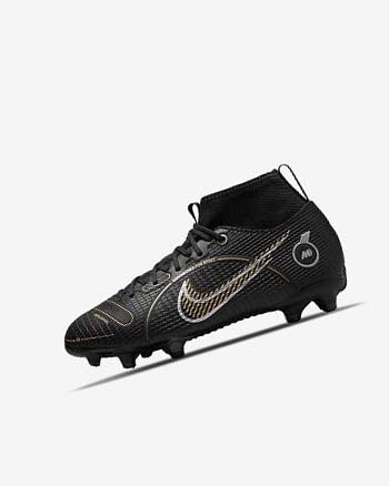 Nike Jr. Mercurial Superfly 8 Academy MG Fotballsko Jente Svarte Metal Sølv Grå Metal Gull | NO2436