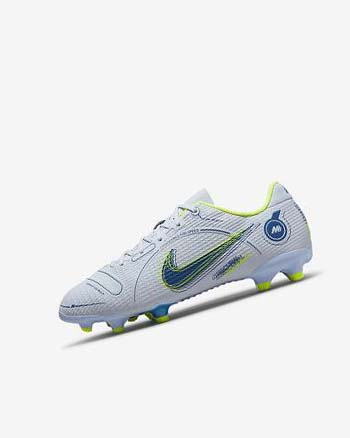 Nike Jr. Mercurial Vapor 14 Academy MG Fotballsko Jente Grå Lyse Blå Blå Blå | NO4784