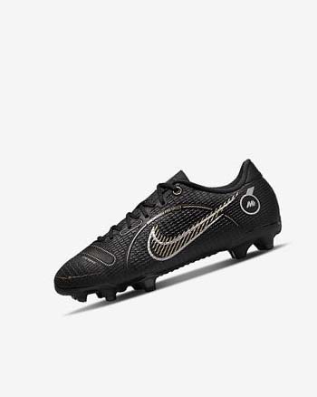 Nike Jr. Mercurial Vapor 14 Academy MG Fotballsko Jente Svarte Metal Sølv Grå Metal Gull | NO5004