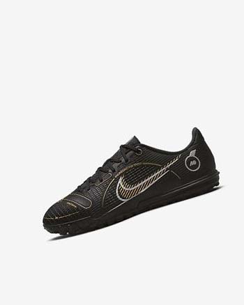 Nike Jr. Mercurial Vapor 14 Academy TF Fotballsko Gutt Svarte Metal Sølv Grå Metal Gull | NO4633