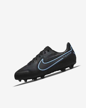 Nike Jr. Tiempo Legend 9 Pro FG Fotballsko Gutt Svarte Grå Svarte | NO2728